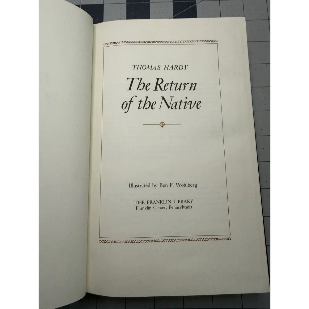 The Return of the Native Thomas Hardy Franklin Library 1980 Illustrated Leather